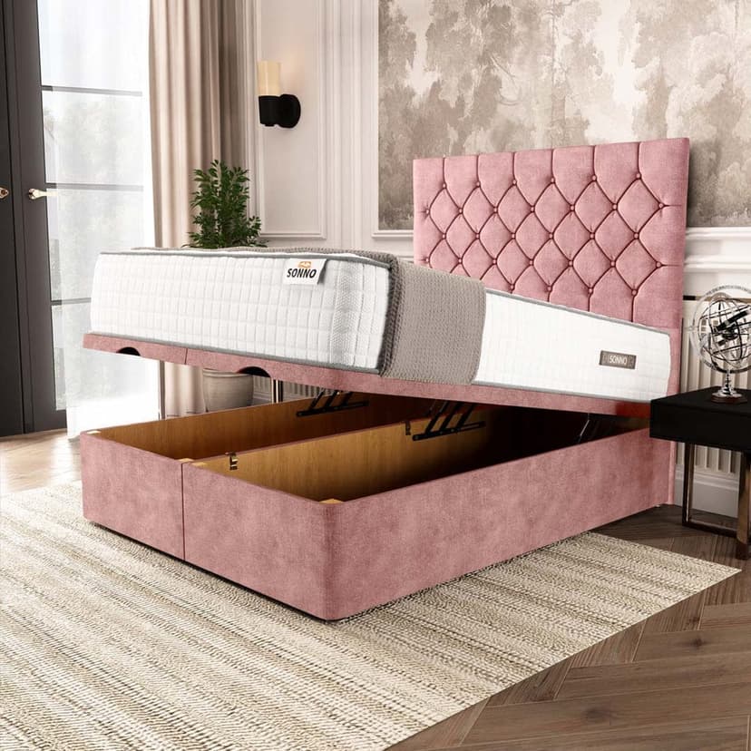 Divan Ottoman Gas Lift Storage Beds